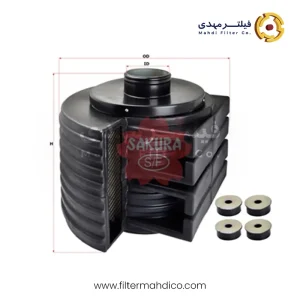 فیلتر هواکش ساکورا AH-5702