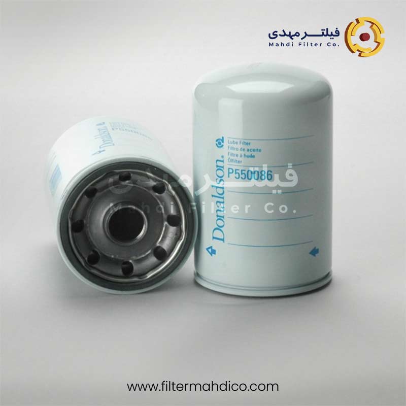 فیلتر روغن لودر P550086 دونالدسون به همراه جعبه اصلی برای استفاده در لودر و ماشین آلات سنگین