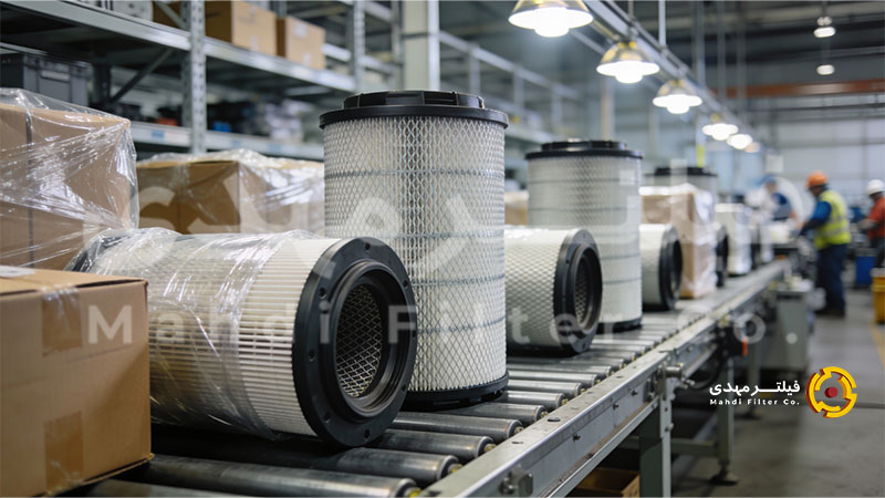 خط تولید فیلتر هوا ماشین سنگین چطور کار می‌کند؟