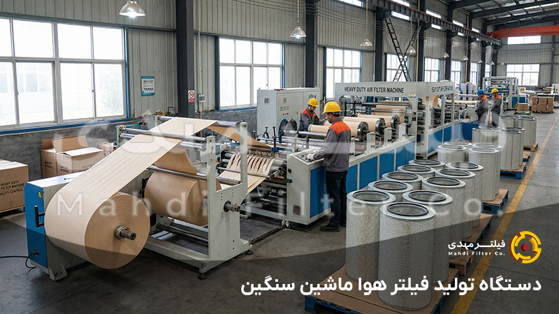 دستگاه تولید فیلتر هوا ماشین سنگین