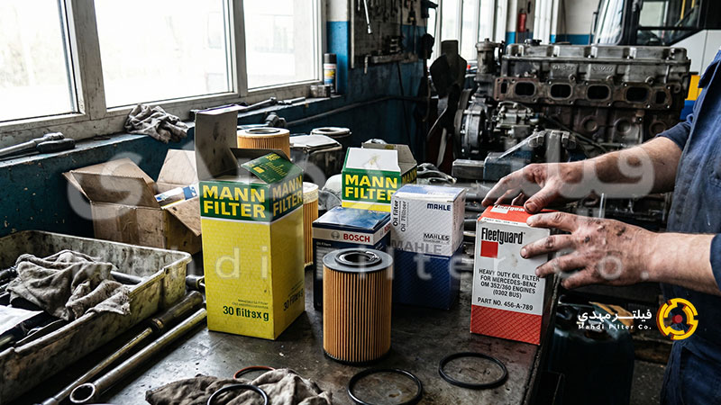 برندهای معتبر فیلتر روغن مناسب اتوبوس مرسدس بنز 0302