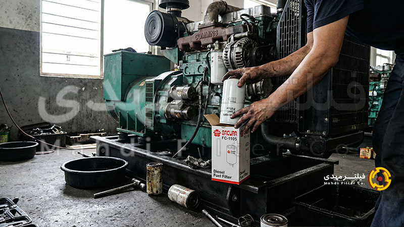 بسته بندی فیلتر ساکورا دیزل ژنراتور