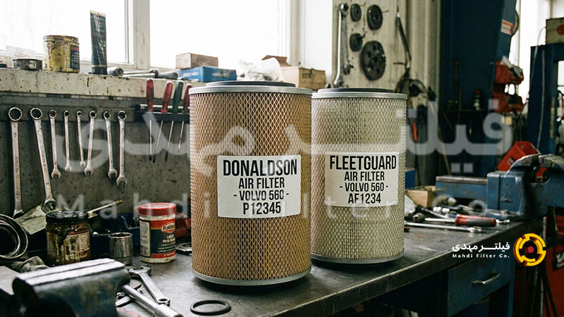 فیلتر هوا بیرونی ولوو 560 برند Donaldson و Fleetguard اصلی