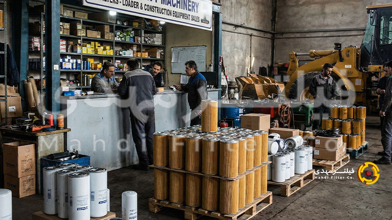 فروش فیلتر روغن لودر و ماشین‌آلات سنگین در تهران