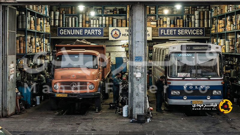 فروشگاه تخصصی فیلتر روغن اتوبوس و خودرو سنگین در تهران