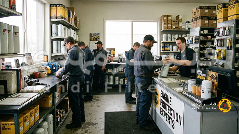 فروش فیلتر روغن خودرو سنگین در فروشگاه تخصصی