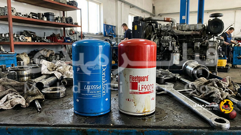  فیلتر روغن خودرو سنگین برند Donaldson و Fleetguard